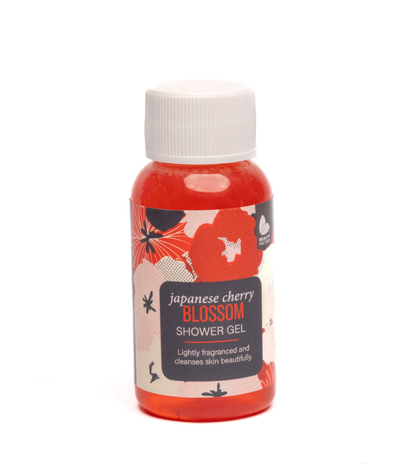 Japanese Cherry Blossom Shower Gel 55ml - Travel Amenity